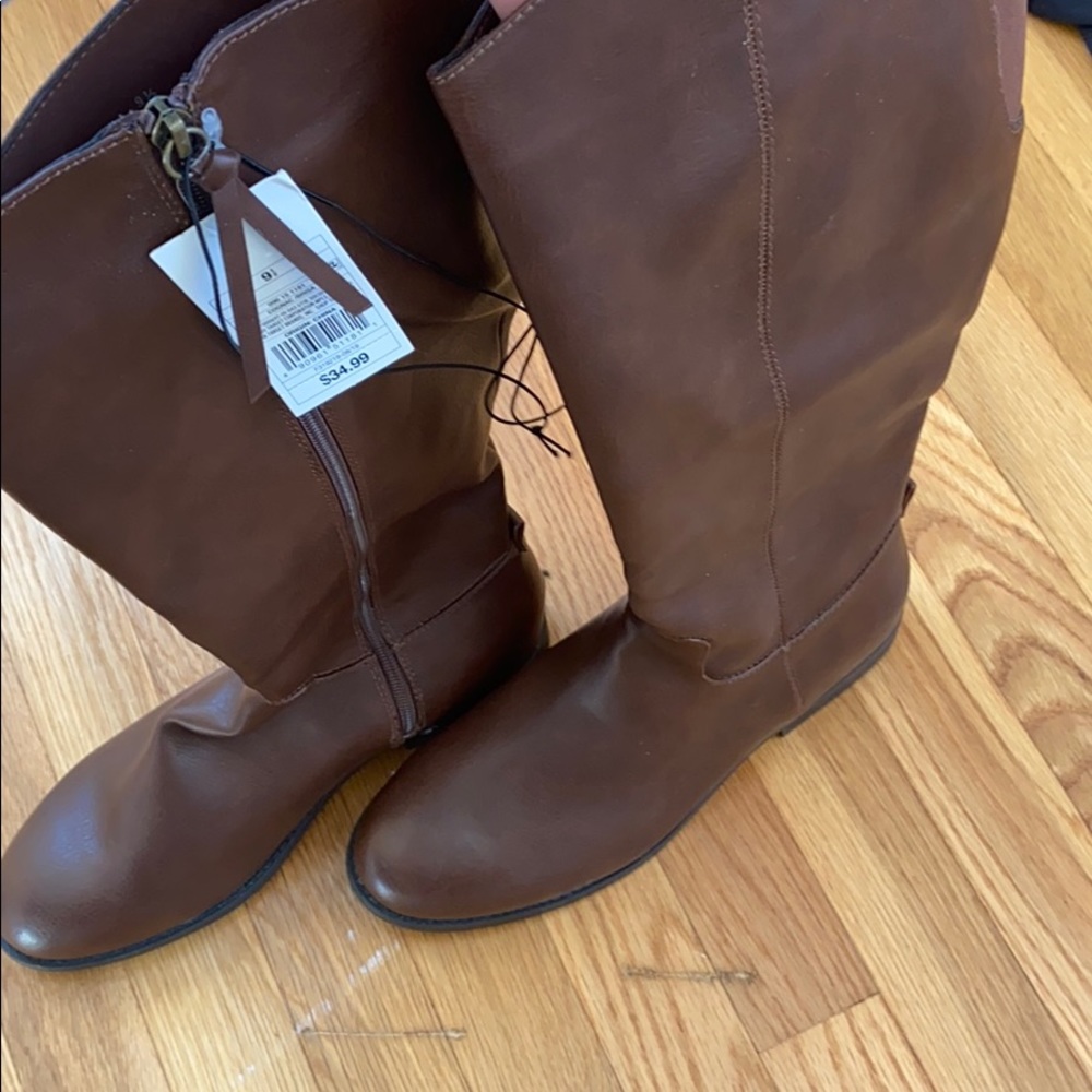 Tall brown boots